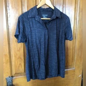 Ladies Grey Short Sleeve Golf Tee